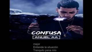 Anuel AA  Confusa Letra [upl. by Clarke]