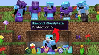 Minecraft Manhunt but Flowers Drop INSANE Items [upl. by Hau458]