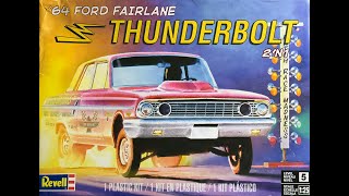 Building the Revell 64 Ford Fairlane Thunderbolt scale model kit Part 1 [upl. by Nav]