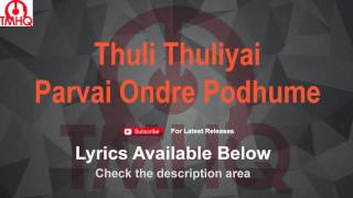 Thuli thuliyai kottum Malai thuliyai video song [upl. by Buine]