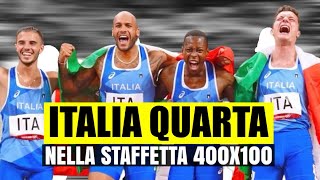 L’ITALIA QUARTA NELLA STAFFETTA 4X100 MASCHILE GRANDE DELUSIONE VINCE IL CANADA [upl. by Hadlee]