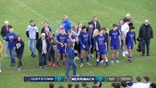 Merrimack Boys Varsity Soccer vs Goffstown High School October 18 2022 Senior Night [upl. by Annayad670]