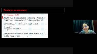 Electrochemistry L5 Calomel Electrode Conductance in Electrolytic Soln  12th JEE  4th July 2024 [upl. by Otrevire]