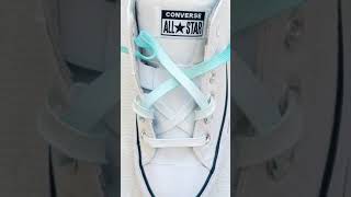 Chuck Taylors Converse Lows Shoelace Tutorial l Shoelace Swap [upl. by Naor]