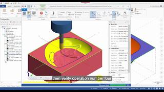 Mastercam 2018 Mill Advanced Tutorial 7  Finish Using Scallop Captioned [upl. by Wandie867]