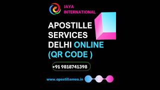 Apostille Attestation Services India  QR Code Apostille [upl. by Ludwigg]