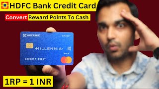 How to Redeem HDFC Bank Credit Card Reward Point Into Cash  HDFC Credit Card Reward Points Redeem [upl. by Colyer]