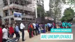 Massive Crowds at HCL walkin interview in Bangalore [upl. by Dinny437]