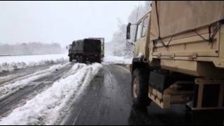 Raw W Va Roads Snowy After Superstorm [upl. by Leigh]