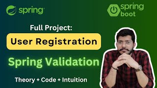 Spring Validation using User Registration Full Project  Lec21 Spring Framework Bootcamp [upl. by Nutter230]