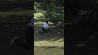 Seve Ballesteros plays unbelievable KNEELING shot 🤷‍♂️👏 [upl. by Alekin]