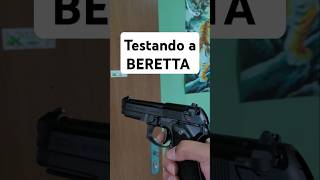 Um pouco do teste da pistola KWA airsoft airsoft armadebrinquedo [upl. by Aivon]