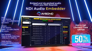 NDI Audio Embedder Promo [upl. by Ylenaj]