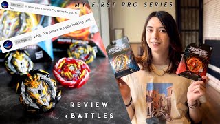 PRO SERIES Prime Apocalypse amp Master Devolos Review  Battles  Beyblade Burst Hasbro vs TT zankye [upl. by Nivlac]