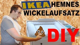 DIY IKEA Hemnes Wickeltisch Wickelaufsatz selber bauen Wickelkommode selber machen IKEA HACK Hemnes [upl. by Fin140]