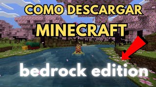 COMO INSTALAR MINECRAFT BEDROCK en PC  MÉTODO FÁCIL Y GRATIS PARA WINDOWS 1011 2024 ✅ [upl. by Ardnas]