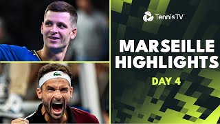 Dimitrov vs Korda Hurkacz AugerAliassime amp More Feature  Marseille 2024 Highlights Day 4 [upl. by Abrahan]