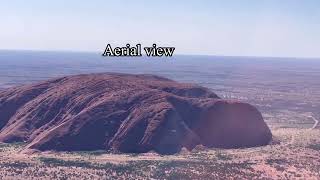 Famous Ayers RockUluru aerial view [upl. by Sophy]