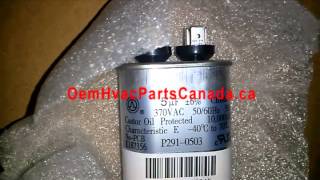 Run Capacitor 5 MFD  Single Capacitor 370 Volts [upl. by Etnuaed234]