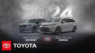 2024 Toyota Sienna vs 2024 Honda Odyssey  Toyota [upl. by Leveroni931]