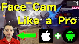 How to put face cam in video  Mobile Gaming face cam Tutorial [upl. by Niras]