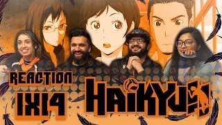 Haikyuu  1x14 Formidable Opponents  Group Reaction [upl. by Eeryt]