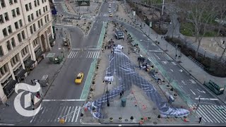 Timelapse A Walker in New York City  The New York Times [upl. by Nareht879]