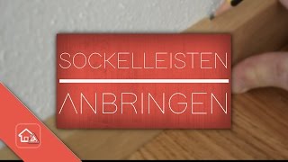 Sockelleisten anbringen  nageln  Heimwerker SPEZIAL [upl. by Avelin591]