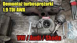 Demontaż turbosprężarki 19 TDI AWX  Passat A4 Superb [upl. by Eustazio589]