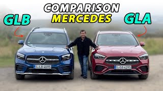 Updated Mercedes GLA vs GLB comparison REVIEW  which compact SUV to choose [upl. by Mroz]