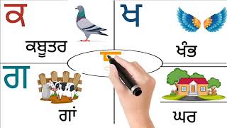 ਪੰਜਾਬੀ ਵਰਨਮਾਲਾ।।ੳ ਊਠ ਅ ਅਨਾਰ।। Punjabi alphabets reading uda Ada edii learn Punjabi akhar 35 [upl. by Fachan106]