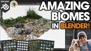 UNLIMITED Biomes in GeoScatter for Blender AMAZING VEGETATION ADDON [upl. by Iznik]