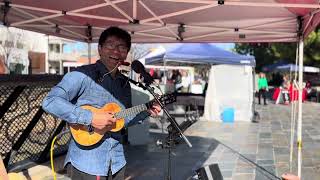 Don’t worry be happy amp You’ve got a friend in me  Bendigo Farmers Market  Ukulele amp Harmonica [upl. by Frulla]