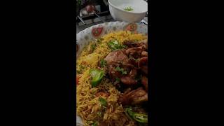 Arabic Rice and Chickencookingshorts foodlover short arabicfood [upl. by Mclaurin]