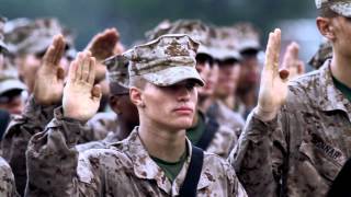 Marines Recite the Oath of Enlistment [upl. by Aiynat520]