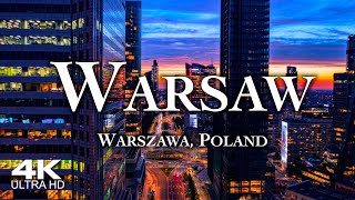 WARSAW 2024 Warszawa 🇵🇱 Drone Aerial 4K  Poland Polska Polen [upl. by Nadroj]