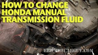 How To Change Honda Manual Transmission Fluid EricTheCarGuy [upl. by Basil]