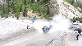 Most Satisfying Water Splashing  Cars Crossing River [upl. by Apps286]