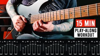 15 MIN GUITAR TECHNIQUE WORKOUT  Picking Finger Exercises amp More [upl. by Aspasia639]