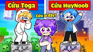 NẾU NABEE CHỈ ĐƯỢC CỨU TÔ GÀ HOẶC HUYNOOB TRONG MINECRAFTNABEE SẼ CHỌN AI 😵🤪 [upl. by Elvah]