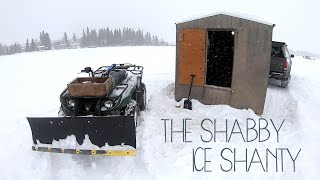 How to set up a portable ice shanty in 2 minutes [upl. by Nosnhoj]