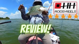 HH Rods and Reels Review in Lake Lewisville Texas Crappie Fishing [upl. by Okoy]