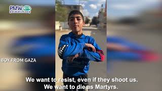 Boy from Gaza wants to “die as a Martyr” [upl. by Retrac]