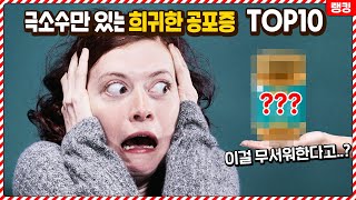 극소수의 사람들만 가지고 있다는 희귀한 공포증 TOP10 [upl. by Ahtimat581]