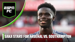 Arsenal vs Southampton REACTION ‘Special’ Saka lifts Arteta’s side to victory  ESPN FC [upl. by Cristionna818]