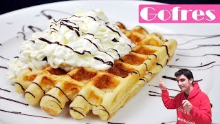 GOFRES CASEROS😍🧇😋 La receta más fácil de WAFFLES deliciosos Receta  410 [upl. by Lenee]