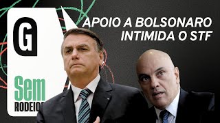 Bolsonaro enfrenta mordaça de Alexandre de Moraes na Paulista [upl. by Aneerhs551]