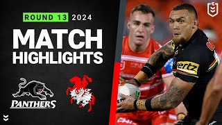 NRL 2024  Panthers v Dragons  Match Highlights [upl. by Anderson]