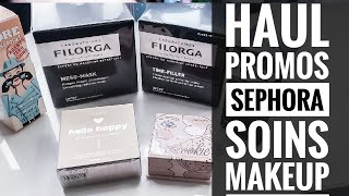 Haul high end Makeup et Soins Sephora et Feelunique [upl. by Sabu]