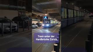 Flexity Tramsichtung unter der Hardbrücke Stadt Zürich Schweiz 2023  shorts [upl. by Garbe]